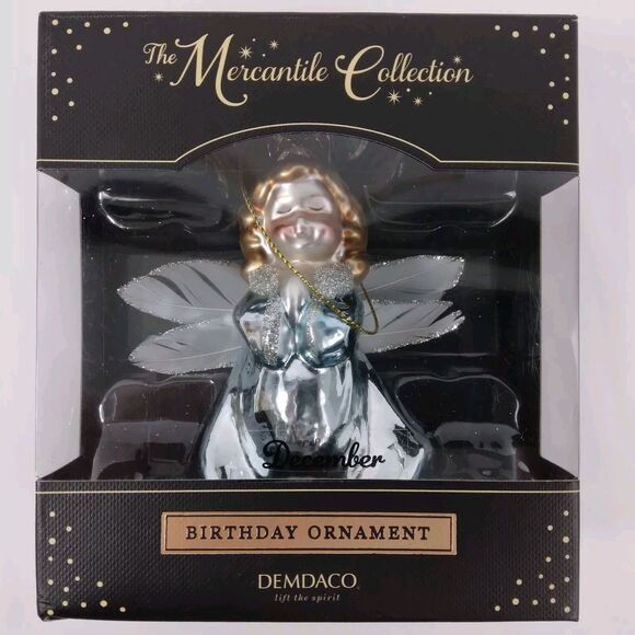 DEMDACO Other - Demdaco Blown Glass December Angel Birthday Ornament The Mercantile Collection